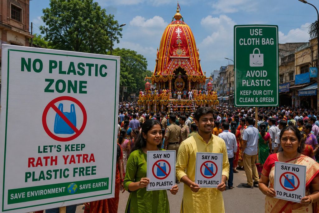 रांची की जगन्नाथपुर रथ यात्रा में प्लास्टिक के उपयोग पर पूर्ण प्रतिबंध